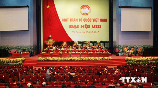 Toàn cảnh đại hội VIII của Mặt trận Tổ quốc Việt Nam. (Nguồn: TTXVN)