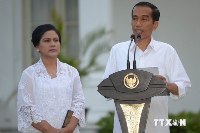 Tổng thống Indonesia Joko Widodo (phải). (Nguồn: AFP/TTXVN)