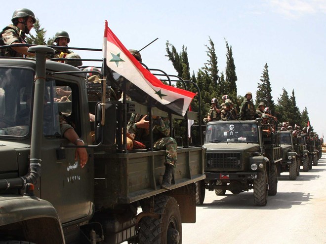 Quân chính phủ Syria thắng lớn trong trận chiến giành các mỏ khí đốt ở Homs. (Ảnh: businessinsider.com)