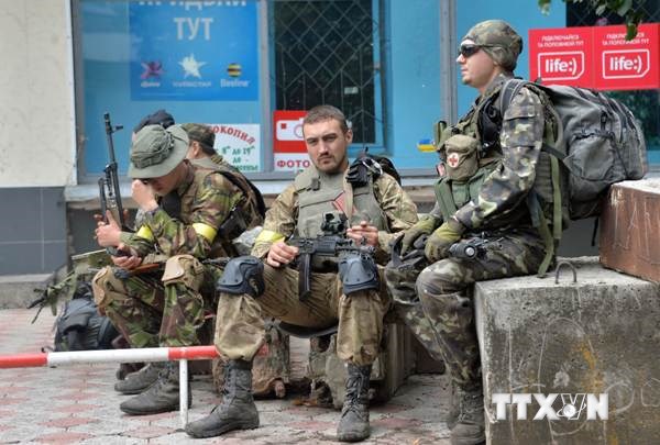 Đại diện quân đội Ukraine khẳng định họ vẫn giữ nguyên vị trí trong các ranh giới được xác định từ trước. (AFP/TTXVN)