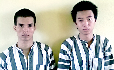 Hai đối tượng trộm cắp bị Công an TP.Biên Hòa bắt.