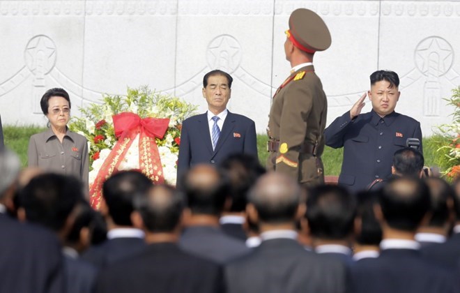 Bà Kim Kyong-Hui (trái), cô ruột của nhà lãnh đạo Triều Tiên Kim Jong-Un. (Nguồn: Reuters)