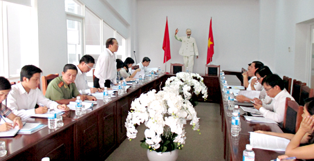 Đoàn công tác Hội đồng phối hợp phổ biến giáo dục pháp luật tỉnh làm việc với Đài PT-TH Đồng Nai.