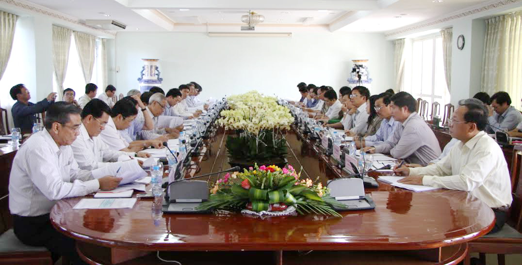 Đoàn cán bộ nguồn tỉnh Phú Yên trong buổi làm việc với Tỉnh ủy