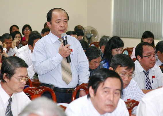 Đại biểu Doãn Văn Đồng, Tổ đại biểu TP.Biên Hòa phát biểu