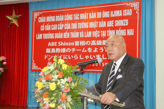 Ông IIJIMA ISAO nói về cơ hội hợp tác giữa tỉnh Đồng Nai và các doanh nghiệp Nhật Bản