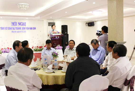 Phó chủ tịch UBND tỉnh Nguyễn Thành Trí phát biểu tại hội nghị