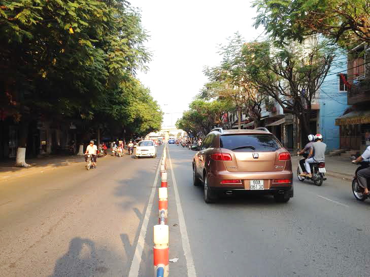 Đường Huỳnh Văn Nghệ (phường Bửu Long), một trong hai con đường mới được công nhận đường xanh sạch đẹp