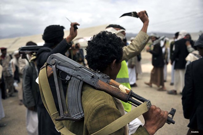 Lực lượng phiến quân Houthi. (Nguồn: AP)