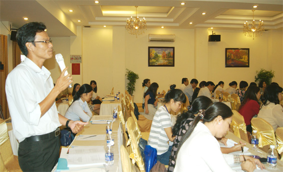  Đại diện Công ty TNHH Pousung Việt Nam phát biểu tại hội thảo