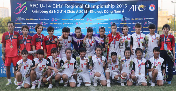 U14 nữ Việt Nam giành chức vô địch