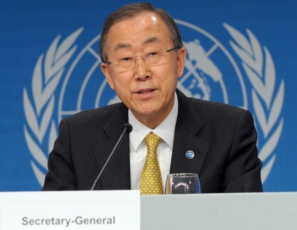 Tổng thư ký Liên hợp quốc Ban Ki-moon. (Nguồn: THX/TTXVN)