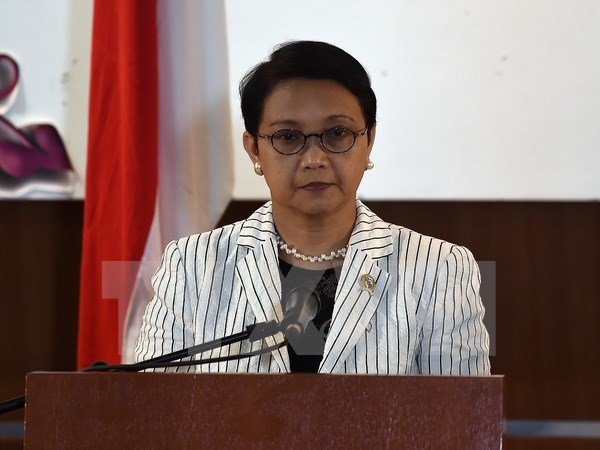 Bộ trưởng Ngoại giao Indonesia Retno Marsudi. (Nguồn: AFP/TTXVN)