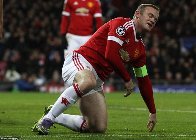 Wayne Rooney tiếp tục gây thất vọng cùng M.U