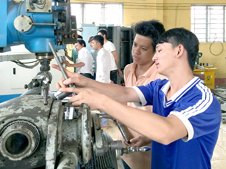 Trung tâm dạy nghề huyện Định Quán đào tạo nghề cho bộ đội xuất ngũ, trong đó có đảng viên xuất ngũ,  sau đó giới thiệu việc làm tại địa phương.