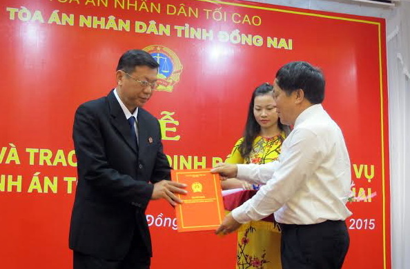 Bổ nhiệm Phó chánh án Tòa án nhân dân tỉnh