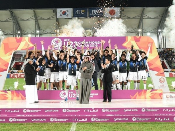U23 Nhật Bản lần đầu lên ngôi vô địch châu Á. (Ảnh: AFC)