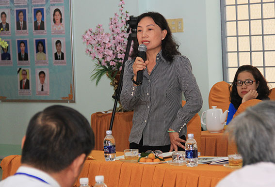 Bà Bùi Thị Liễu, Phó chủ tịch Ủy Ban MTTQ tỉnh