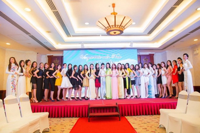 Các thí sinh tại vòng sơ khảo phía Nam Hoa hậu Biển 2016. (Nguồn: thethaovanhoa.vn)