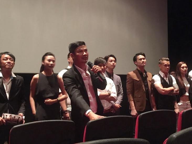 Các thành viên trong đoàn làm phim có mặt tại TP.Biên Hòa để giao lưu cùng khán giả trong tối 30-4 (CGV Biên Hòa cung cấp).