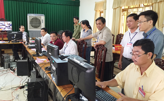 Uỷ ban Bầu cử huyện Trảng Bom cập nhật và theo dõi tiến độ bầu cử