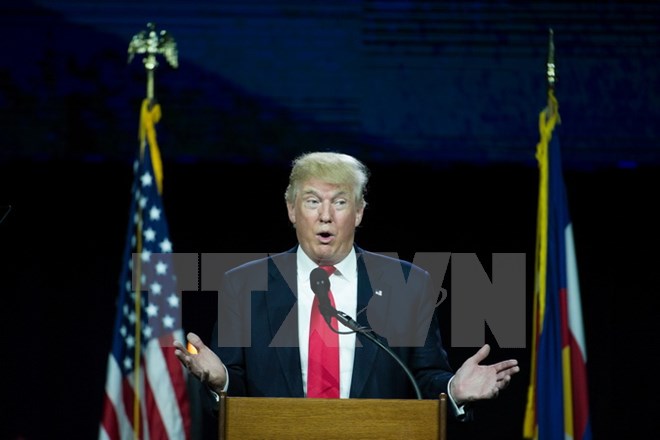 Tỷ phủ Donald Trump phát biểu tại Denver, Colorado ngày 1/7. (Nguồn: AFP/TTXVN)