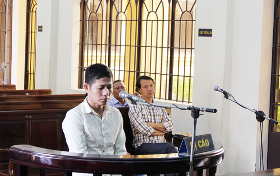 Bị cáo Lê Minh Dũng tại tòa