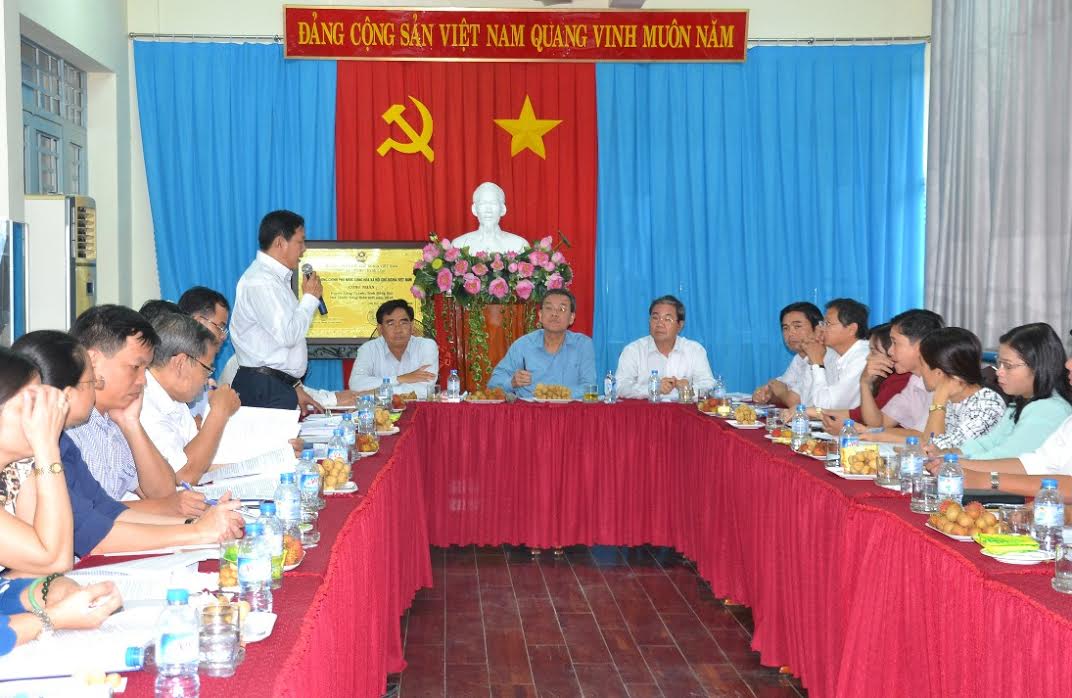 Lãnh đạo Sở Tài nguyên – môi trường trả lời một số kiến nghị của huyện Long Thành tại buổi làm việc