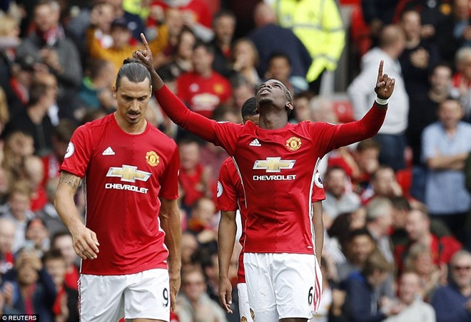 Paul Pogba lập công giúp Manchester United giành chiến thắng. (Nguồn: Reuters)