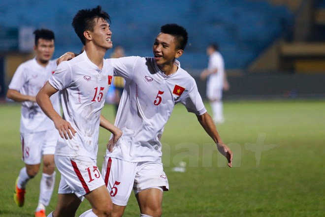U19 Việt Nam đang bước rất gần tới kỳ tích World Cup. (Ảnh: Minh Chiến/Vietnam+)
