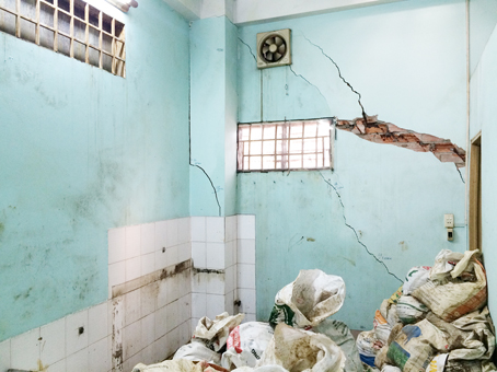 Thi công công trình làm hư hỏng nhà dân