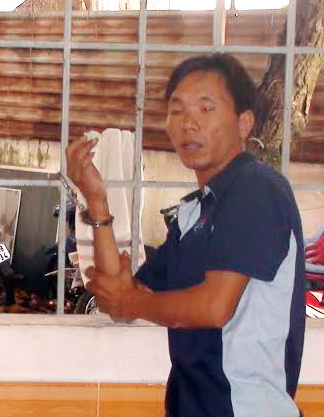 Đối tượng Trần Xuân An bị bắt tại đồn công an