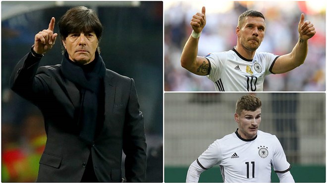 Tuyển Đức chia tay Podolski và đón Werner. (Nguồn: Dfb.de)