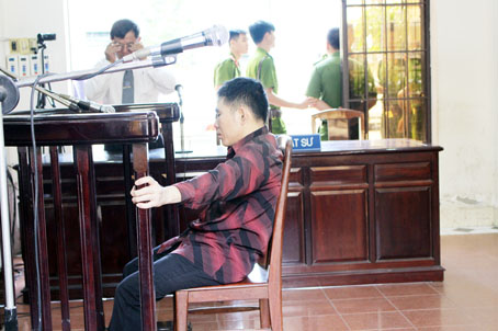 Bị cáo Lê Minh Thu tại phiên tòa.