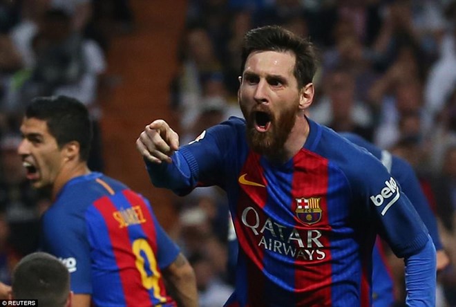 Messi mang chiến thắng về cho Barcelona. (Nguồn: Reuters)
