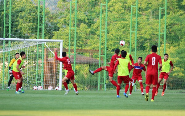 Buổi tập cuối cùng trước trận ra quân của U20 Việt Nam. (Nguồn: VFF)