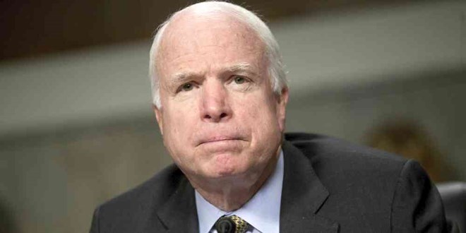 Chủ tịch Ủy ban Quân lực Thượng viện Mỹ, Thượng nghị sỹ Cộng hòa John McCain. (Nguồn: politicoscope.com) 