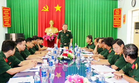 Trung tướng Phạm Văn Dỹ phát biểu kết luận tại buổi kiểm tra