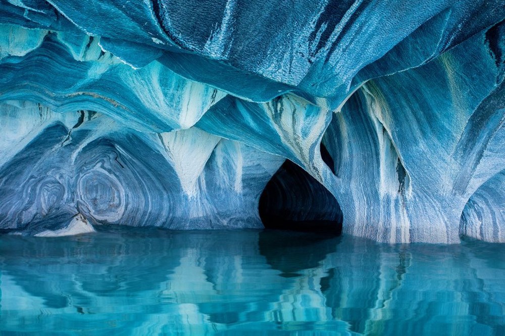 Động Marble ở Chile, hang động cẩm thạch đẹp nhất thế giới. (Nguồn: NatGeo)