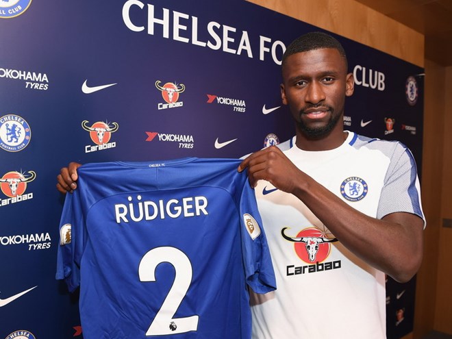 Rüdiger cập bến Chelsea và sẽ mặc áo số 2. (Nguồn: Getty Images)