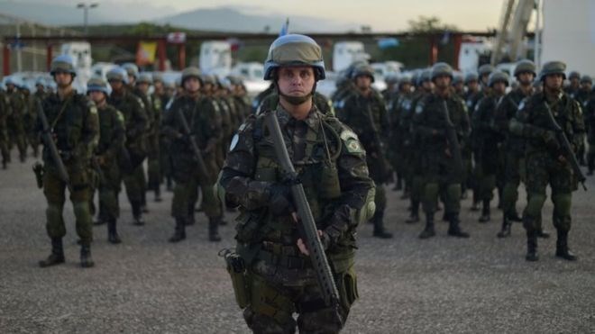 Binh sỹ lực lượng gìn giữ hòa bình ở Haiti. (Nguồn: AFP)