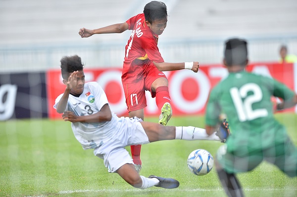 Đánh bại Timor Leste, U15 Việt Nam kết thúc vòng bảng với 5 trận toàn thắng.