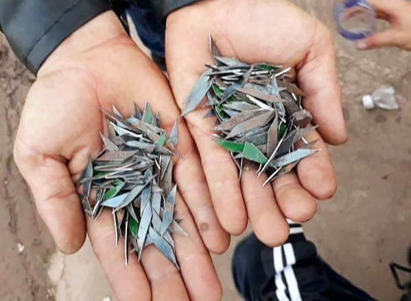 Số lượng đinh anh em Biệt đội hỗ trợ vì dân nhặt được.