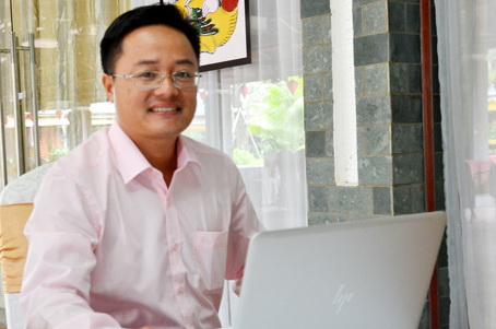 Ông  Thái Anh Đức, Giám đốc Công ty TNHH Sao Lam (xã Thạnh Phú, huyện Vĩnh Cửu).