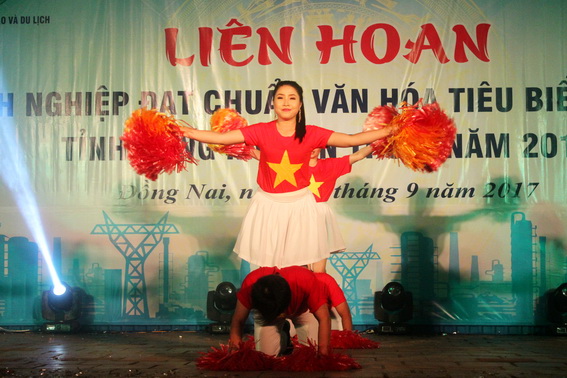 Một tiết mục biểu diễn văn nghệ của công ty Changshin Việt Nam