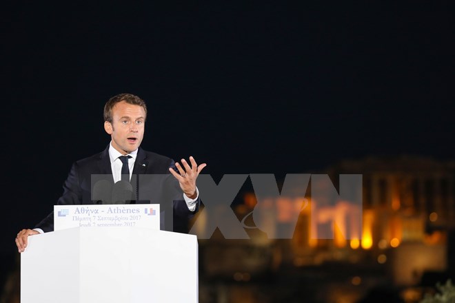 Tổng thống Pháp Emmanuel Macron. (Nguồn: AFP/TTXVN)