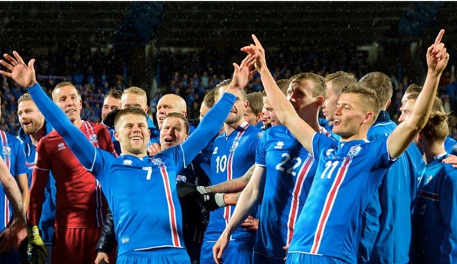 Iceland giành vé đến Nga dự World Cup 2018. (Nguồn: AP)