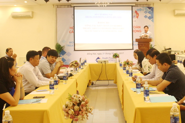 Phó giám đốc Sở Y tế Huỳnh Cao Hải phát biểu tại hội thảo.