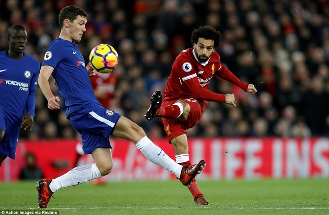 Salah lập công nhưng không thể giúp Liverpool đánh bại đội bóng cũ. (Nguồn: Reuters)