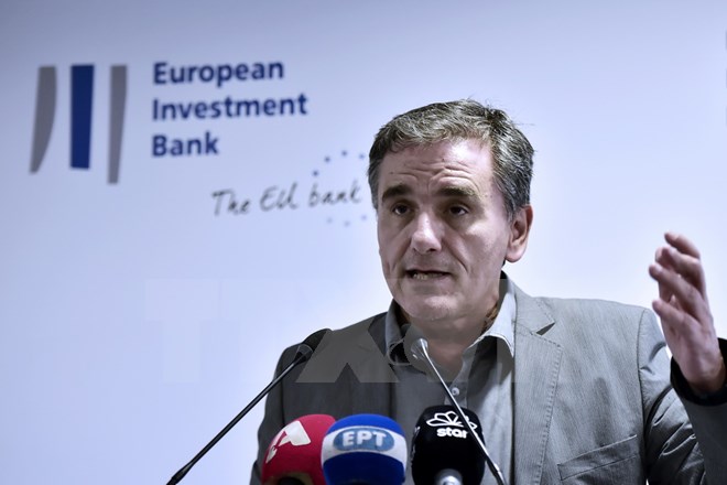 Bộ trưởng Tài chính Hy Lạp Euclid Tsakalotos. (Nguồn: AFP/TTXVN)